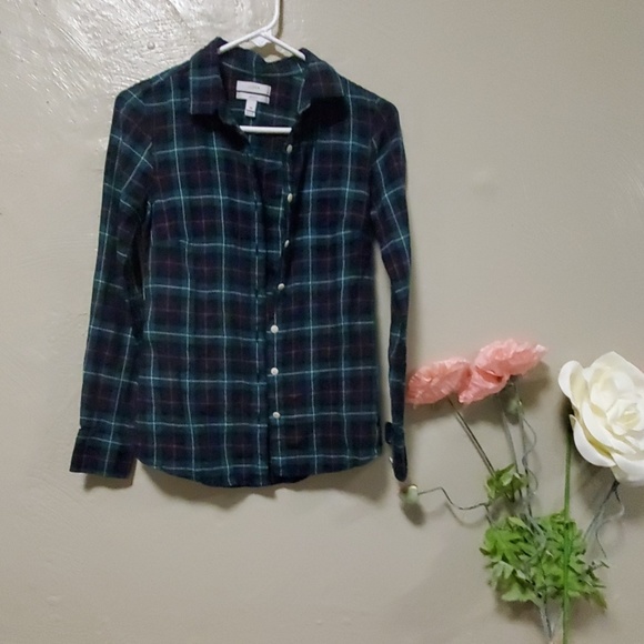 J CREW PERFECT PLAID BUTTON DOWN - Picture 3 of 8